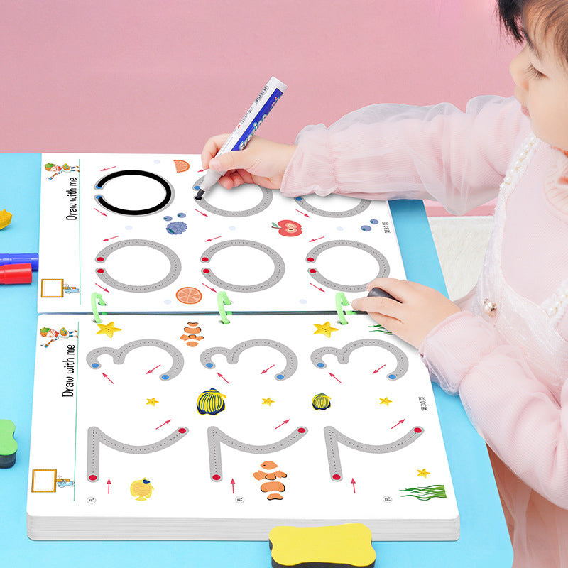 Pen Control Training Word Practice Post Concentration Training Drawing Tracing Logic Thinking Puzzle Early Education