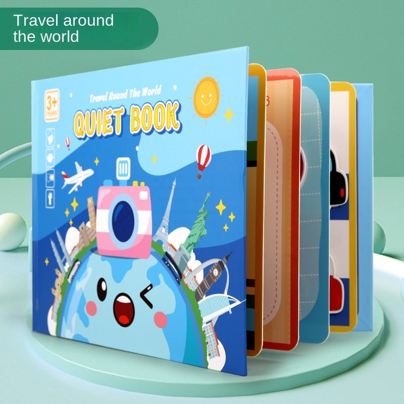 Enlightenment Quiet Paste Book Puzzle Children's Educational Early Education Repeatedly Paste Literacy Paper Toys