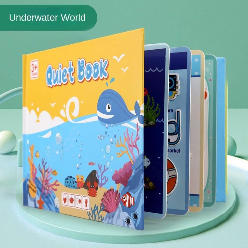 Enlightenment Quiet Paste Book Puzzle Children's Educational Early Education Repeatedly Paste Literacy Paper Toys